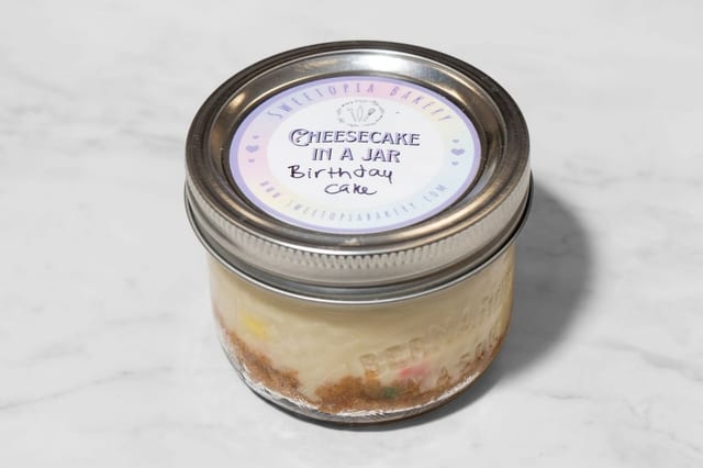 Birthday Cake Cheesecake in a Jar.
