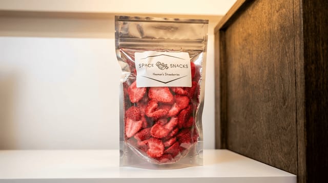 Freeze Dried Local Strawberries.