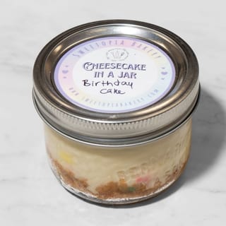 Birthday Cake Cheesecake in a Jar