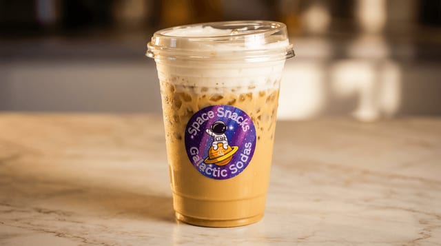Salty Lumberjack Iced Latte.